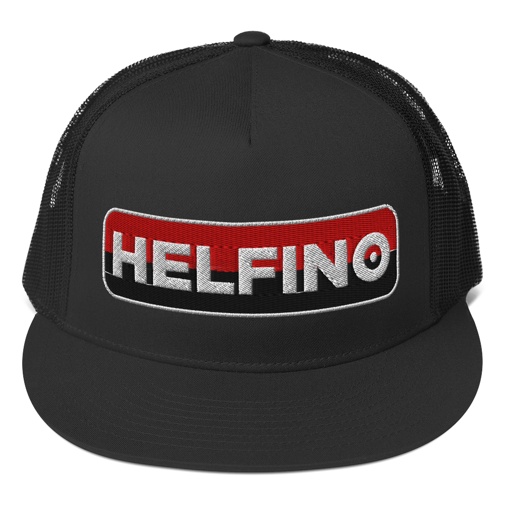 HELFINO Embroidered Five-Panel Trucker Hat