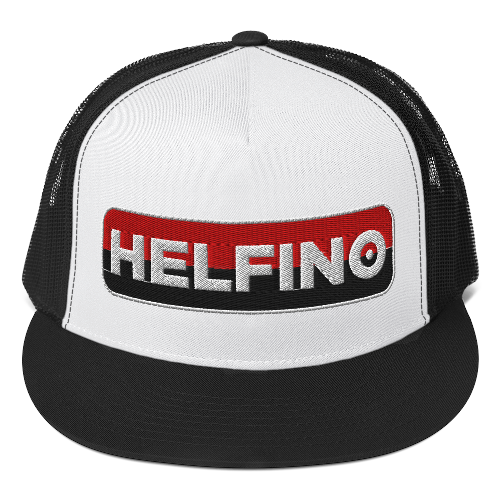 HELFINO Embroidered Five-Panel Trucker Hat