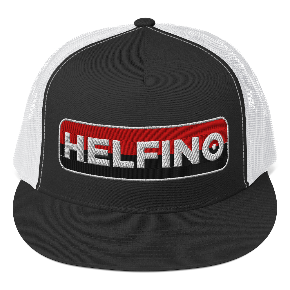 HELFINO Embroidered Five-Panel Trucker Hat