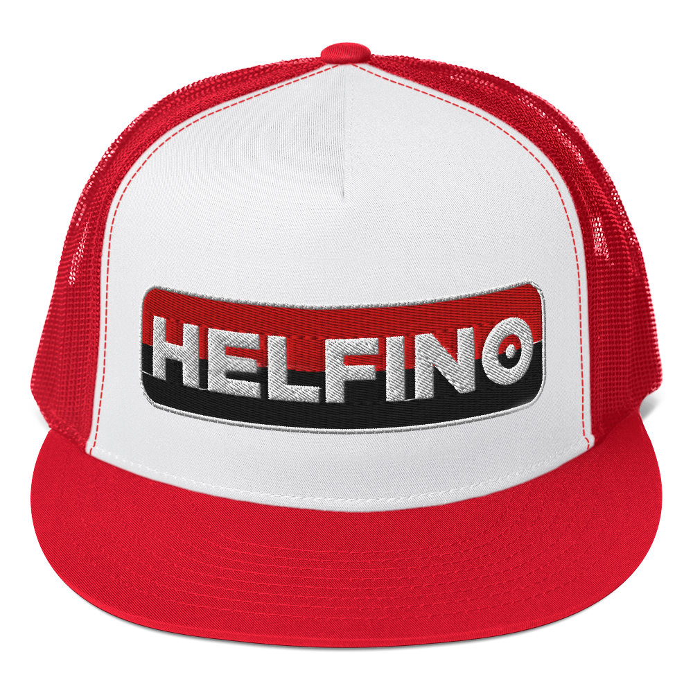 HELFINO Embroidered Five-Panel Trucker Hat