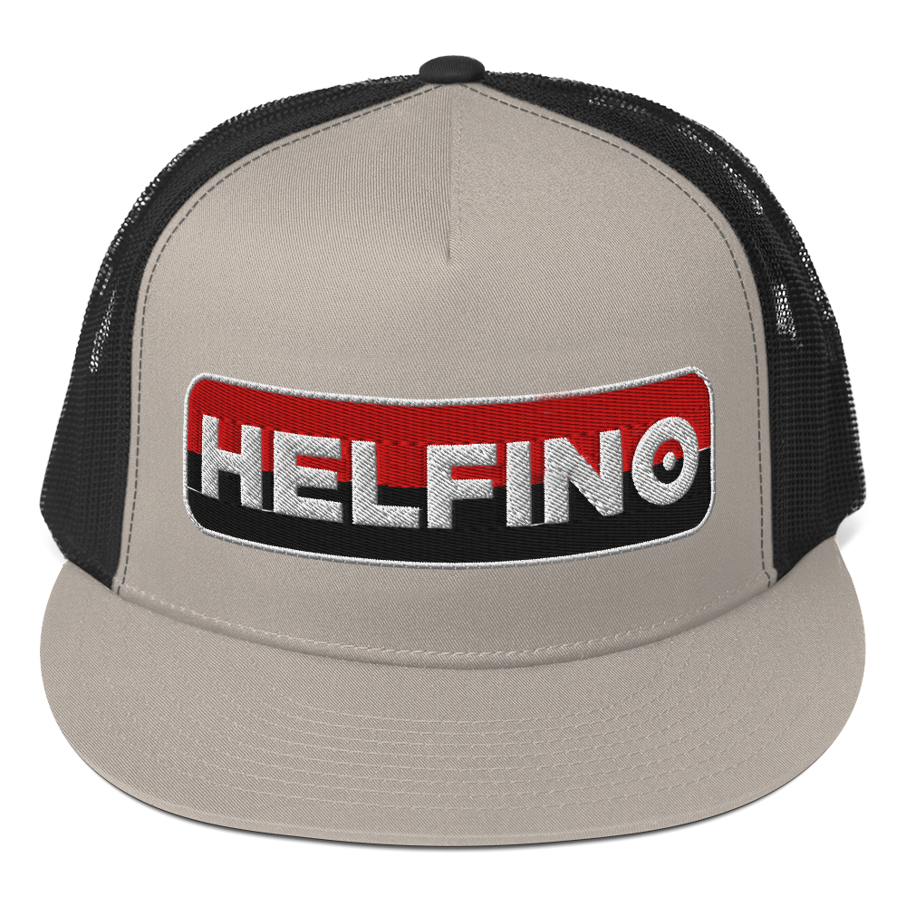 HELFINO Embroidered Five-Panel Trucker Hat