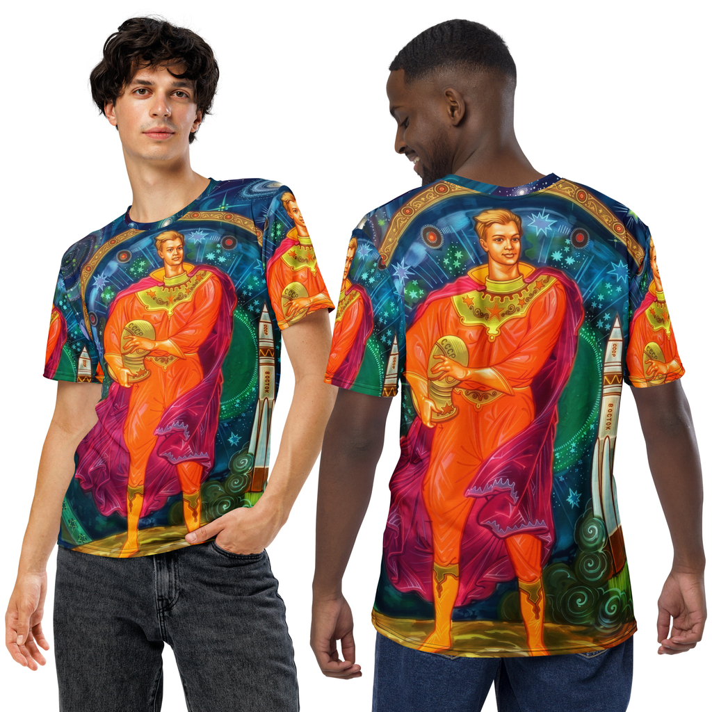 Yuri Gagarin All-Over Men's Crew T