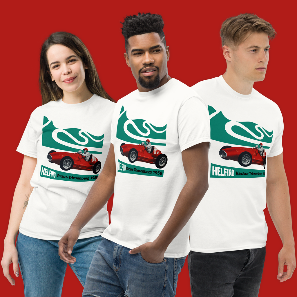 HELFINO Hill Climb 1959 Unisex Plain White T