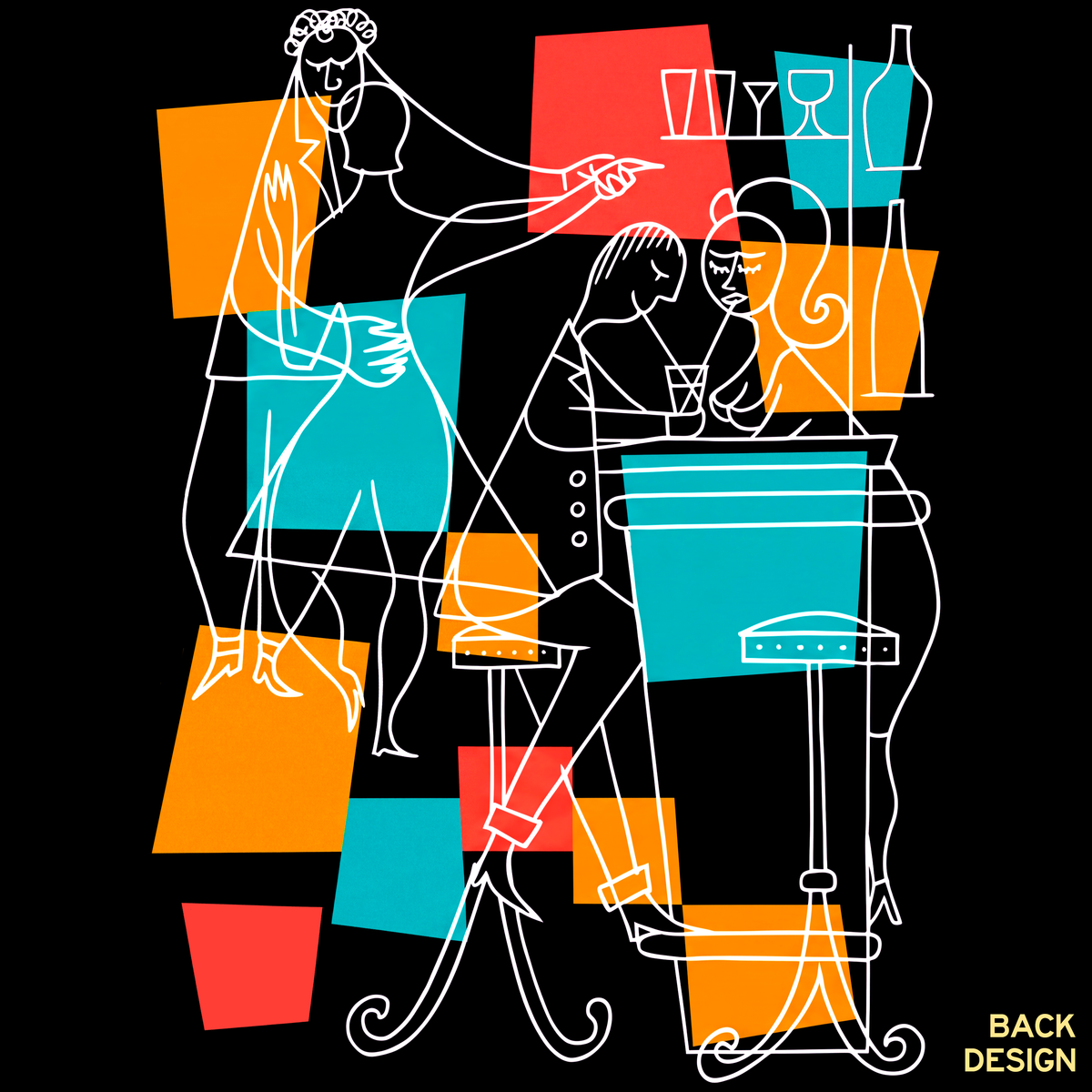 Jet Age Jazz Club Double-Sided Comfor-T